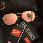 Ray-Ban Hexagonal Rose Gold Mirror Lens/Gold Metal Frame Photo 0