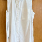 Athleta  Soma Hayes Shell Bright White Shirt with Zip Sides Womens Size S Photo 0