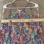 Lilly Pulitzer Top Groovy Colorful Fish Print Silk Racerback Tank Top Size Small Photo 6