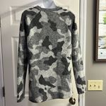 Athleta Undercover Gray Camo High Low Long Sleeve Wool Blend Sweater- Small Photo 8