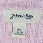 Vintage 90s Gray & Pink Striped Quarter Zip Sweater Size M Photo 4