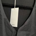 Mango  Black Sleeveless Women’s Shirt Ruffle Tank Top NWT Sz Small Photo 2