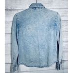 The Fifth Label The Fifth Denim Blue Button Down Long Sleeve Women's Shirt Photo 1