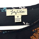 Lily White  Womens‎ Floral Bell Sleeve Chiffon Blouse Multicolor Size Medium Photo 1