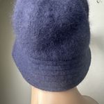 VINTAGE ANGORA BUCKET HAT Navy Boho Regency Cute Chic Photo 1