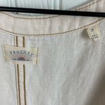 Faherty Linen Denim Malibu Mini Dress Whitecliff Wash Women's Size XL Cotton White Photo 6