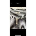 Madewell NWT  ‎ Sound Ribbed Crewneck Tee in Kramer Stripe- L Photo 3