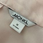 Monki Pale Pink High-Neck Loose Fit Blouse – Size M Photo 2