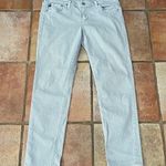 AG Adriano Goldschmied Stevie Grey & White Polka Dot Slim Straight Ankle Jeans Photo 0