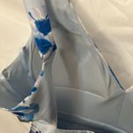 Sequin Hearts : Blue/White Flower Dress- Open Back with zipper back- tulle hem- 9 Photo 10