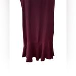 Nina Women’s Vintage Pinnacle Burgundy Sleeveless Ruffle Trim W/ 3 Cloth Buttons Photo 4