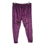 Juicy Couture  Velour Jogger Pants Womens L Purple‎ Logo Embossed Cozy Lounge Photo 1