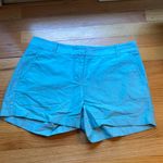 J.Crew City Shorts in Tropical Blue City Fit Cotton Size 8 Bright Classic Prep Photo 1