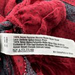 Free People Intimately Voile and Lace Trapeze Slip Dress Crimson Black Small Photo 3