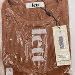 LETT Ventura Top In Camel Size Medium NWT Tan Photo 2