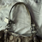 Coach  Signature Canvas Large Alexandra Tote Shoulder Bag Photo 8