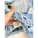 Wild Fable ‎ Cropped Floral Print Blue Puff Sleeve Shirt Womens Size Small Photo 7