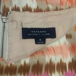 Tahari  Multicolor Linen Blend Mini Shift Dress Travel Resort Coastal Chic 8 Photo 7