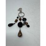 Miche Purse Charm Storm Black Gray Silver Key Chain Photo 3