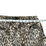 Vera Wang Simply Vera  Black & Tan Leopard Print Women's Jeans straight leg sz4 Photo 7