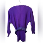 Vintage Raul Blanco Purple Women's Cardigan with Belt Size 10 Photo 2