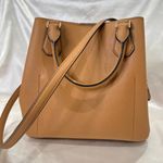Michael Kors New  Greenwich Saffiano Leather Satchel Bag Brown Tote Classic Chic Photo 7
