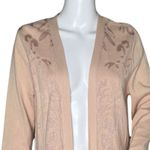 Chico's  Sweater Women Medium Blush‎ Pink Open Longline Cardigan Everyday Casual Photo 4