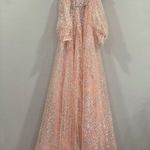 Sherri Hill 55017 Blush Pink Removable Sleeve Gown 0 NWT Photo 4