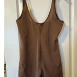 SKIMS Sheer Sculpt Open Bust Bodysuit Jasper Brown X Large Photo 3