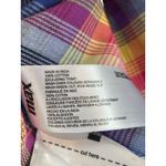 Max UK 18 US 14/16 Rainbow Plaid Button Up Long Sleeve 100% Cotton Shirt NWT Photo 7