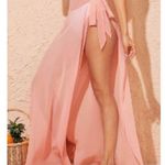 Elegant Pink Wrap Skirt Photo 0