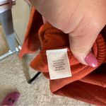 NWOT CJ Banks Rust Orange Swiss Dot Long Sleeve Top Blouse Sweater Fall Flowy 2X Photo 4