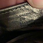 Rampage  EUC peep toe metallic and faux suede heels Photo 3