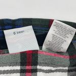 Disney VINTAGE MICKEY & CO Top Plaid Henley Size Large Womens Mickey Mouse 100% Cotton Photo 3