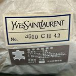 YSL RARE Vintage Woven Taupe Shoulder Bag Full Inclusion Photo 13