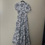Anthropologie  Somerset Maxi Dress Grey Floral Vines Birds Size XS Photo 8