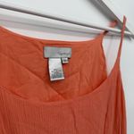 Spiegel Orange Coral Cotton Midi Asymmetrical Dress Size Small Boho Photo 3