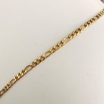 Gold 3mm Figaro Chain Link Necklace Photo 7