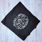 New cotton long handle hoeing ain’t easy shopping bag tote 16x14.5 hand crafted Green Photo 1