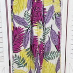 Jane and Delancey Jane & Delaney Tropical Print High Waist Wide Leg Crop Pants Small Photo 0