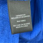 Torrid {1X}  Crinkle Gauze Lace Up Royal Blue Women's Long Sleeve Top Photo 7