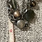 Lia Sophia  Lush Silver Tone Leaf Necklace with Gemstones and Beads Photo 6
