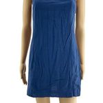 Claudie Pierlot (M) Blue White Sleeveless Tent Shift Mini Bow Dress Size M Photo 0
