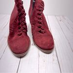 Free People  Loveland Suede Ankle Boots in Red Size 37 Photo 11