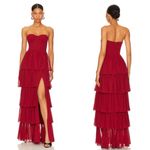 Lovers + Friends NEW Hattie Gown in Deep Red Photo 1