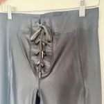 Good American  Bombshell Faux Leather Lace Front Glossy Black Legging Sz 3 (L) Photo 3