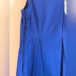 Moschino Cheap and Chic Royal Blue Pima Cotton Dress IT 38 US 4 Ruffle Neckline Photo 2