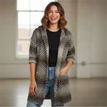 Sisters Brown Knit Ombre Short Sleeve Long Cardigan Size Medium Photo 12