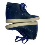 Giuseppe Zanotti Soma50 Studded High Top Wedge Women's Blue High-Top Sneakers Photo 4
