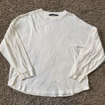 Jenni Kayne  100% Cotton Long Sleeve Cream Top Womens Size Small Peru Capsule Photo 0